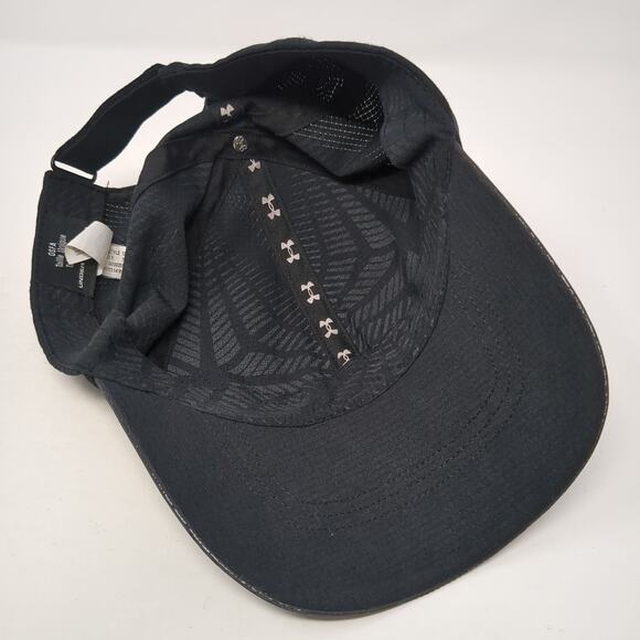 Under Armour Strapback Baseball Cap Black One Size Adjustable Breathable Outdoor - Picture 7 of 9